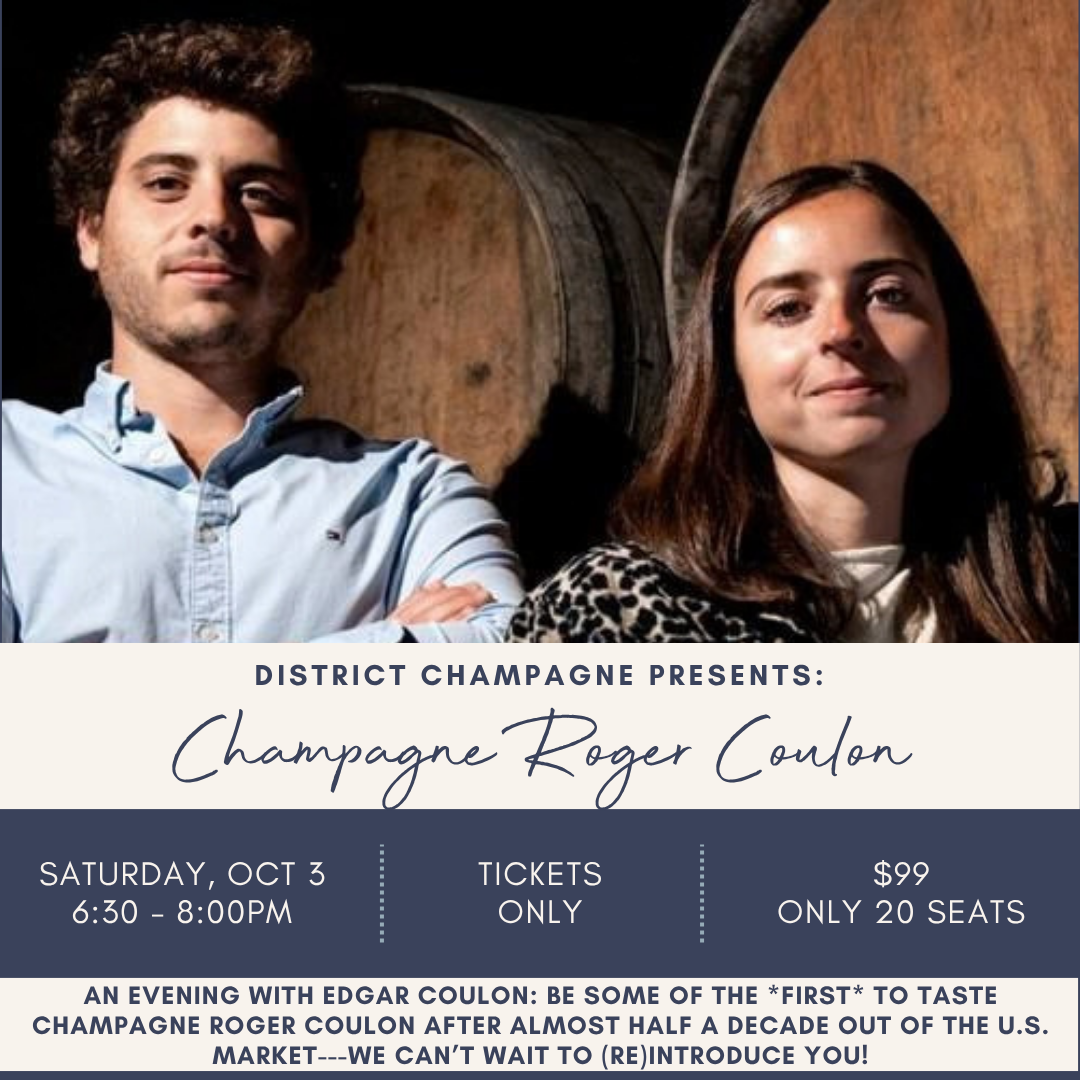 Master Class - Champagne Roger Coulon - Sat. Oct 3rd @ 6:30pm