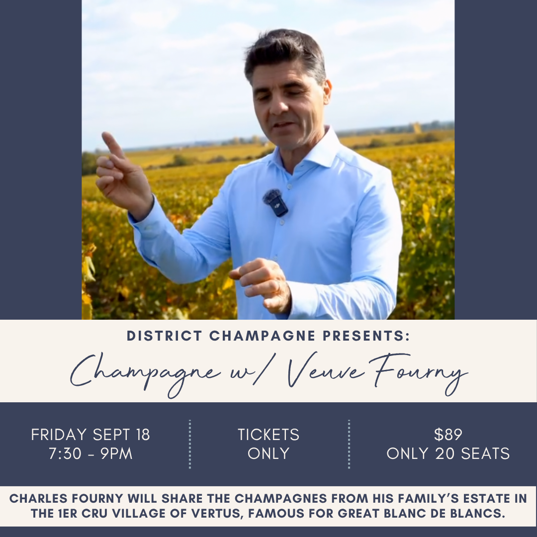 Master Class - Champagne Veuve Fourny - Friday, Sept 18th at 7:30pm